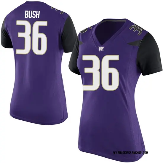 Women's Dustin Bush Washington Huskies Nike Replica Purple Football ...